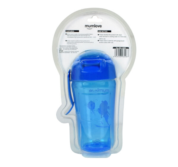 Mumlove Soft Silicone Spout Sipper (12M+) Blue - 300ml -21854