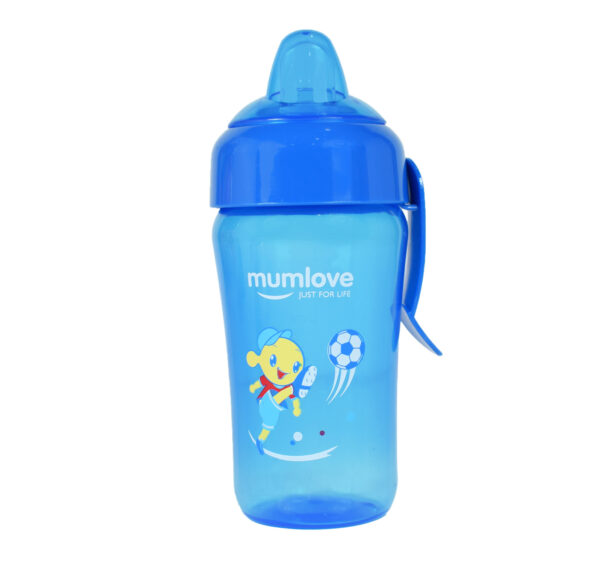 Mumlove Soft Silicone Spout Sipper (12M+) Blue - 300ml -0