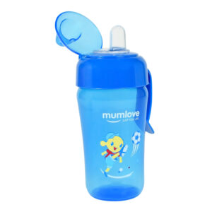 Mumlove Soft Silicone Spout Sipper (12M+) Blue - 300ml -21852