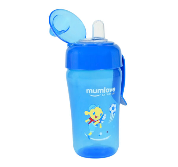 Mumlove Soft Silicone Spout Sipper (12M+) Blue - 300ml -21852