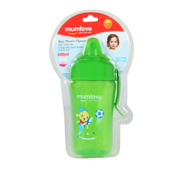 Mumlove Soft Silicone Spout Sipper (12M+) Green - 300ml-21855