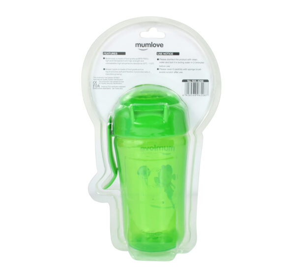 Mumlove Soft Silicone Spout Sipper (12M+) Green - 300ml-21856