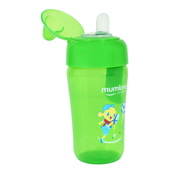 Mumlove Soft Silicone Spout Sipper (12M+) Green - 300ml-21858