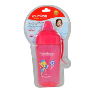 Mumlove Soft Silicone Spout Sipper (12M+) Pink - 300ml-21848