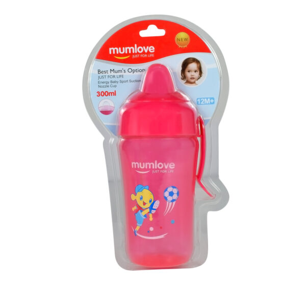 Mumlove Soft Silicone Spout Sipper (12M+) Pink - 300ml-21848