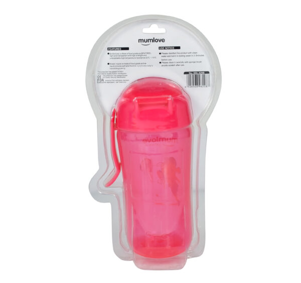 Mumlove Soft Silicone Spout Sipper (12M+) Pink - 300ml-21847