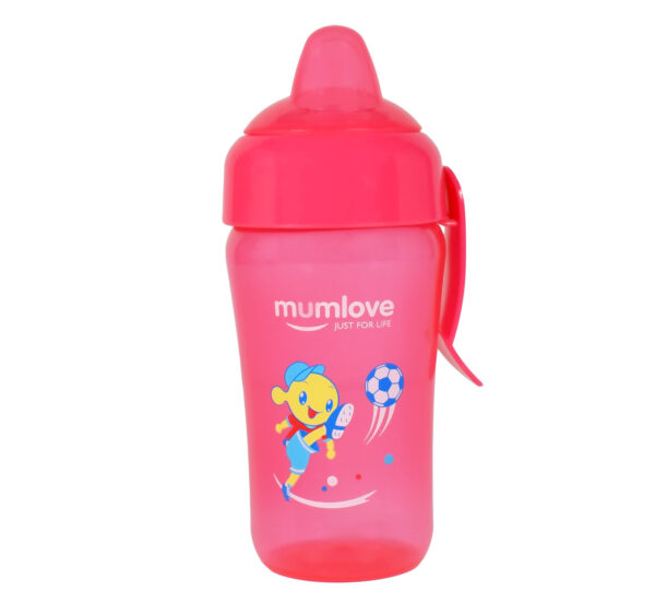 Mumlove Soft Silicone Spout Sipper (12M+) Pink - 300ml-0