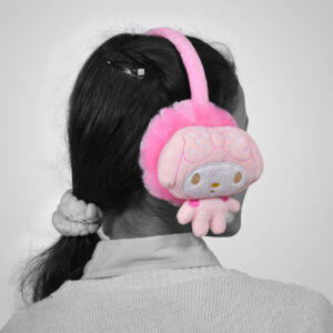 Winter Warm Lovely Cute Fur Rabbit Plush Children Earmuffs (Assorted Character) - Pink-21964