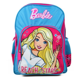 Barbie Printed School Bag Blue - 14 inches-0