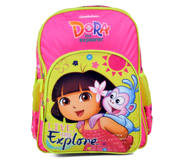 Dora The Explorer School Bag Yellow/Pink - 14 inches-0