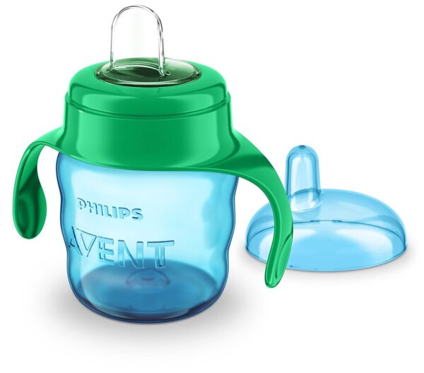 Philips Avent Classic Flexible Soft Spout Cup, 200ml (Green/Blue)-23402
