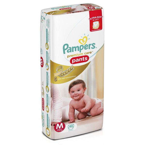 Pampers Premium Care Medium Size Diaper Pants - 42 Count-0