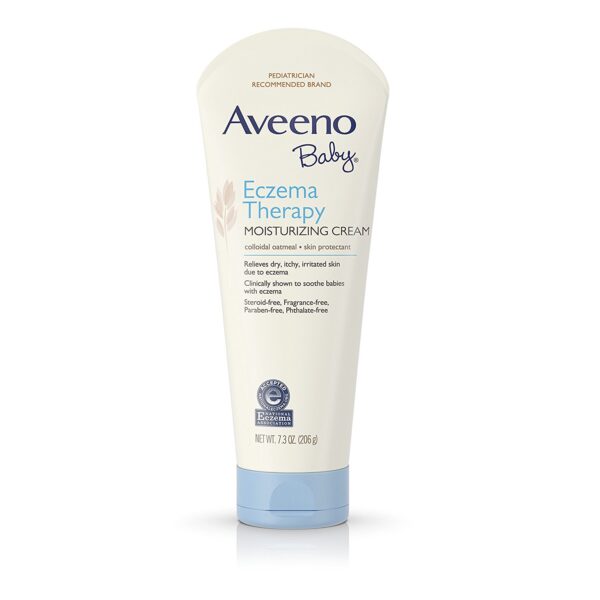 Aveeno Baby Eczema Therapy Moisturizing Cream For Dry Skin - 206gm -0