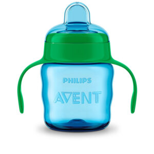 Philips Avent Classic Flexible Soft Spout Cup, 200ml (Green/Blue)-23401