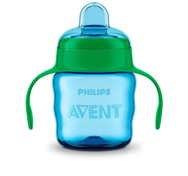 Philips Avent Classic Flexible Soft Spout Cup, 200ml (Green/Blue)-23401
