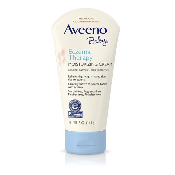 Aveeno Baby Eczema Therapy Moisturizing Cream For Dry Skin - 141gm -0