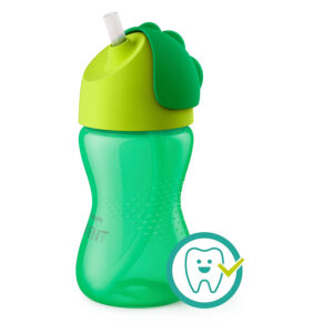 Philips Avent Bendy Straw Cup 12M+, 300ml (Green)-0