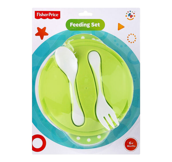 Fisher Price Baby Feeding Set - Green-24089