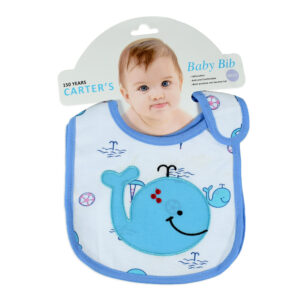 Carters Cotton Baby Bib, Pack of 2 - Blue-0