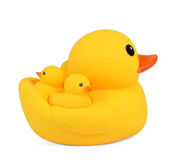 Sqeezing Duck Bath Toy (Duck Family Doll) Yellow-23559