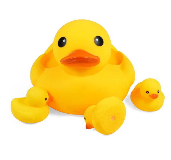 Sqeezing Duck Bath Toy (Duck Family Doll) Yellow-23560