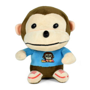 Stuffed Cuddly Monkey Plush Toy, Soft Toy (Blue) - 7 Inch-0