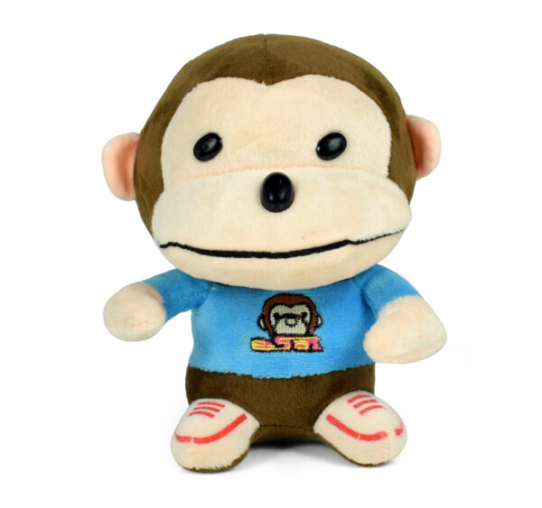 Stuffed Cuddly Monkey Plush Toy, Soft Toy (Blue) - 7 Inch-0