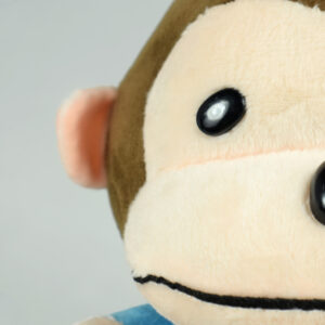 Stuffed Cuddly Monkey Plush Toy, Soft Toy (Blue) - 7 Inch-23589