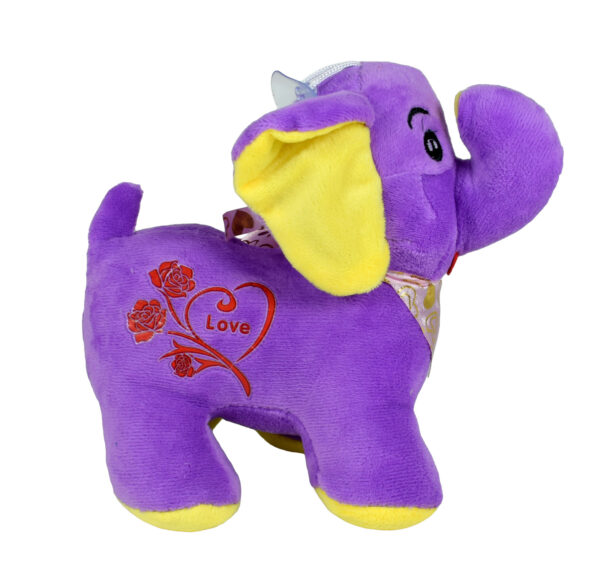 Stuffed Cuddly Elephant Plush Toy, Hangable Soft Toy (Purple) - 8 Inch-23611