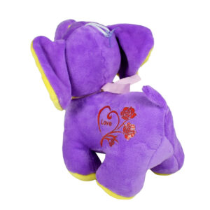 Stuffed Cuddly Elephant Plush Toy, Hangable Soft Toy (Purple) - 8 Inch-23612