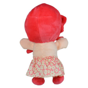 Stuffed Cuddly A Cute Doll Plush Toy, Hangable Soft Toy (Peach) - 8 Inch-23621