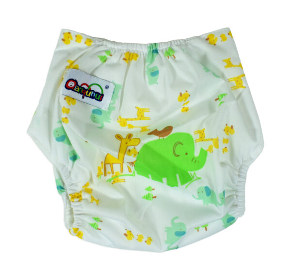 Free Size Reusable Cloth Diaper With Insert (Animals) - Multicolor-0