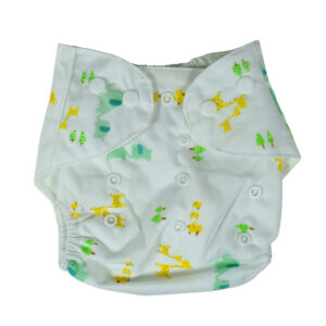 Free Size Reusable Cloth Diaper With Insert (Animals) - Multicolor-23668