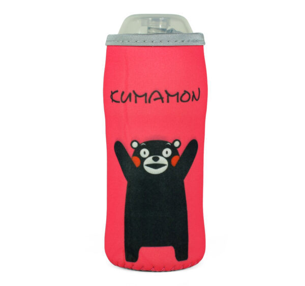 Bear Print Feeding Bottle Cover - Pink-0