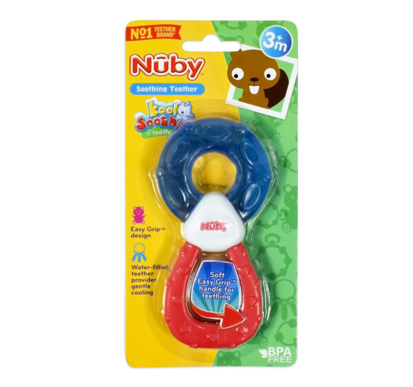 Nuby Water Filled Soothing Teether - Blue/Red-0