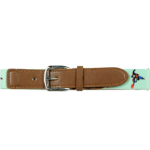 Italy Stretchable Kids Belt - Green-0