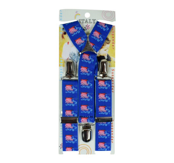 Kid Suspenders adjustable - Blue-0