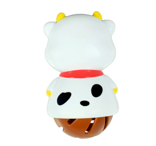 Huile Zodiac Rattle Cow Charcter - White-23200