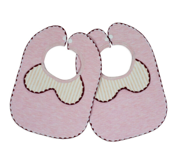 Very Soft Cotton Bib - Pink-0