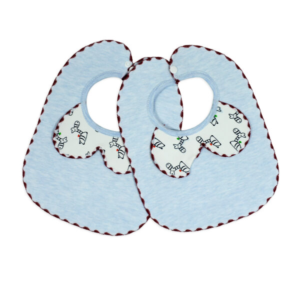 Very Soft Cotton Bib - Blue-0