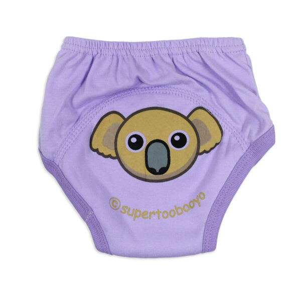 Baby Infants Breathable Soft Cotton Diaper Pants Reusable Nappy - Purple-0