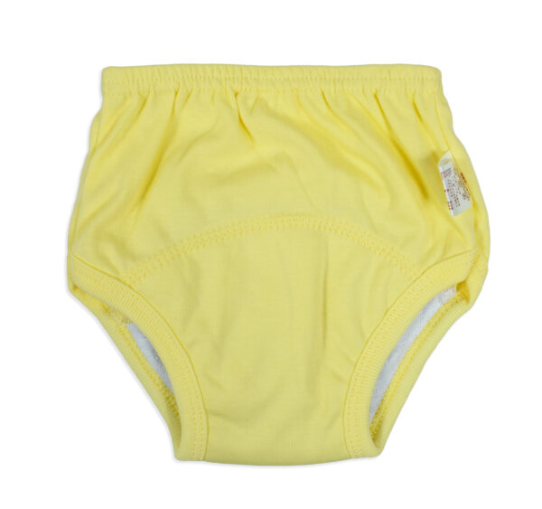 Baby Infants Breathable Soft Cotton Diaper Pants Reusable Nappy - Yellow-23380