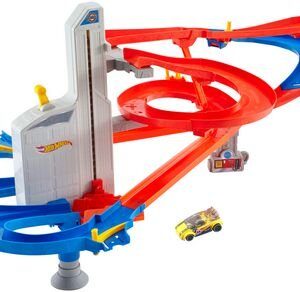 Hot Wheels Auto Lift Expressway, City Motorized (CDR08) - Multi Color-0