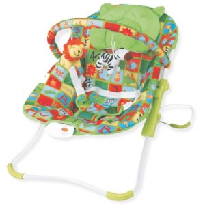 Childcare Infant Bouncer, Collapsible Easy to Carry While Travelling - Red-0