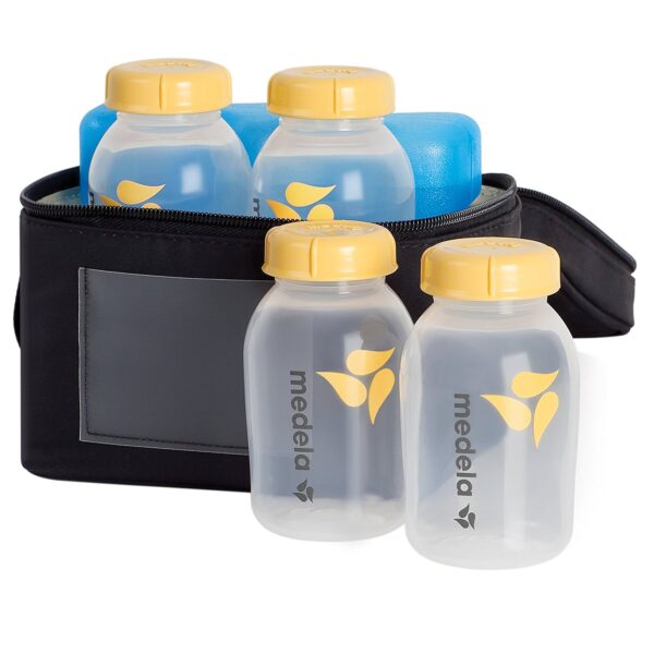 Medela Breastmilk Cooler Set, Storage Bottles - 150ml, 4 Count-0