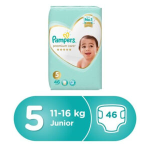 Pampers Premium Care Diapers, Size 5, Pack - 11-18 kg, 46 Count-0