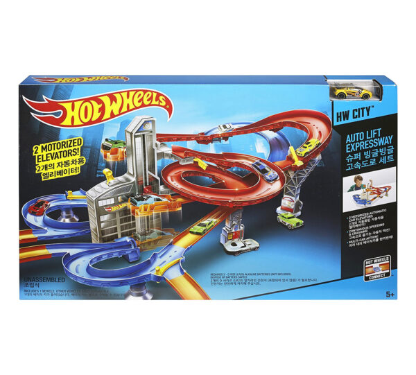 Hot Wheels Auto Lift Expressway, City Motorized (CDR08) - Multi Color-24952