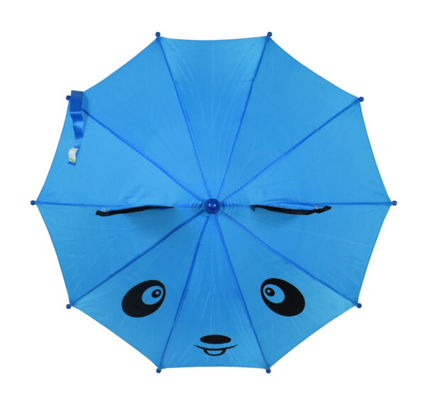 3D Pop-up Umbrella Bear Theme, Solid Color - Blue-24338