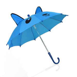 3D Pop-up Umbrella Bear Theme, Solid Color - Blue-24335