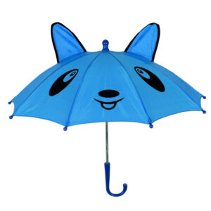 3D Pop-up Umbrella Bear Theme, Solid Color - Blue-0